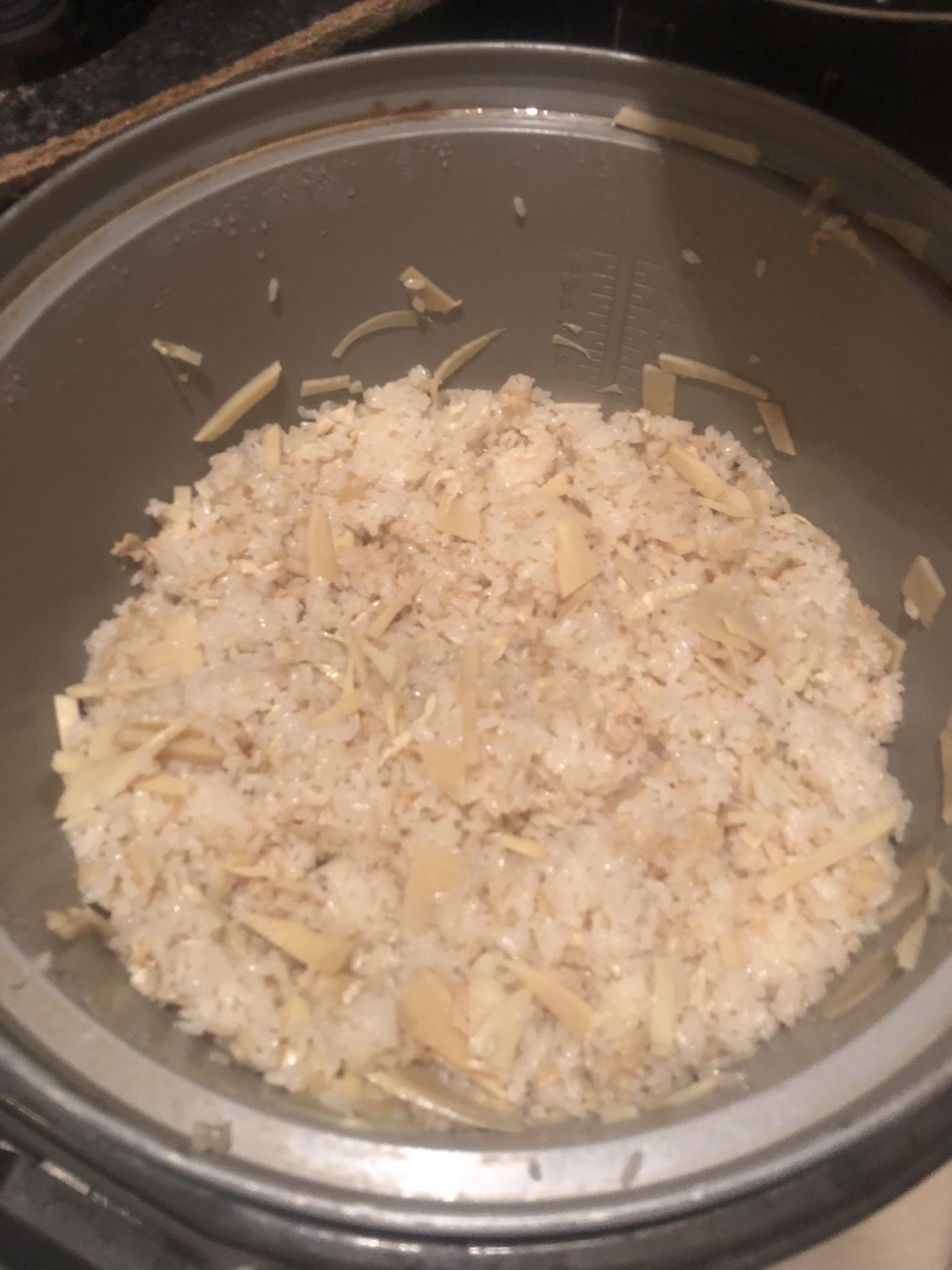 風味を豊かにした筍ご飯