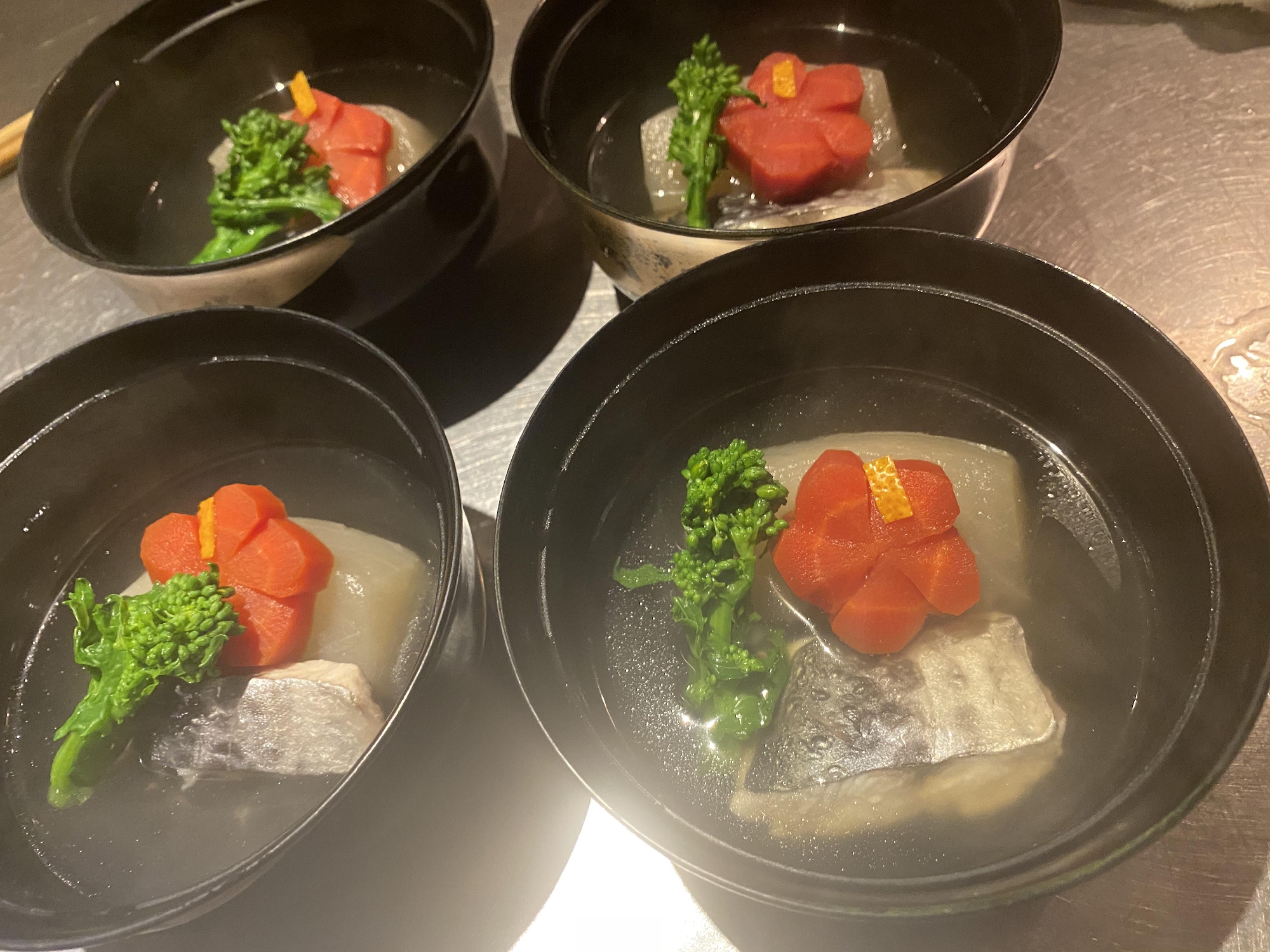 旬のサゴシを使ったお碗